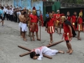 Jesus falls for the third time, just inside COAR’s gates