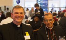 Cardinal Rosa Chavez with Fr. Steve Vellenga, Director of the Society for the Propagation of the Faith and Cleveland Latin American Mission Team