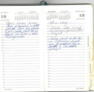 Jean Donovan diary - Aug18-19, 1980