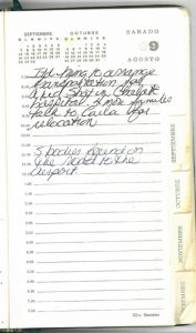 Jean Donovan diary - Aug 7, 1980