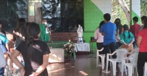 Raul's 40-day remembrance mass with his photo in front