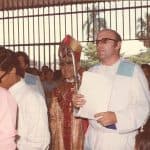 St. Romero at a CLAM parish mass with Fr. Paul Schindler