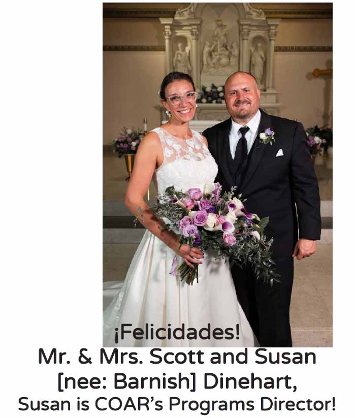 COAR's Programs Director gets married!